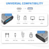 Duttek Adaptateur USB vers USB Type C 10Gbps, Adaptateur USB C Femelle vers USB A Femelle pour Synchronisation des Données et Re