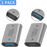 Duttek Adaptateur USB vers USB Type C 10Gbps, Adaptateur USB C Femelle vers USB A Femelle pour Synchronisation des Données et Re