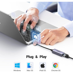 Uvert adaptateur usb c ethernet gigabit thunderbolt vers rj45 réseau lan 1gbps compatible avec iphone 17 pro max air 16 15 macbo