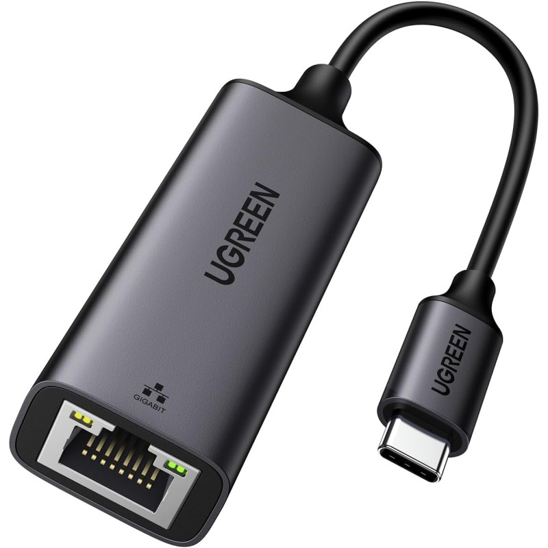 Uvert adaptateur usb c ethernet gigabit thunderbolt vers rj45 réseau lan 1gbps compatible avec iphone 17 pro max air 16 15 macbo
