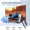 Uvert lot de 2 adaptateur displayport vers hdmi 4k 30hz 2k 60hz 1080p unidirectionnel convertisseur dp mâle vers hdmi femelle hd