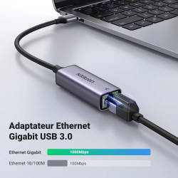 Uvert adaptateur usb vers ethernet gigabit 1000mbps rj45 réseau compatible avec switch mi box s 4 3 macbook pro air plug play so