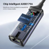 Uvert adaptateur usb vers ethernet gigabit 1000mbps rj45 réseau compatible avec switch mi box s 4 3 macbook pro air plug play so