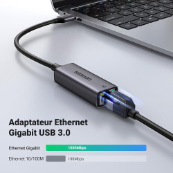 Uvert adaptateur usb vers ethernet gigabit 1000mbps rj45 réseau compatible avec switch mi box s 4 3 macbook pro air plug play so