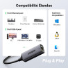 Uvert adaptateur usb vers ethernet gigabit 1000mbps rj45 réseau compatible avec switch mi box s 4 3 macbook pro air plug play so