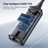 Uvert adaptateur usb vers ethernet gigabit 1000mbps rj45 réseau compatible avec switch mi box s 4 3 macbook pro air plug play so