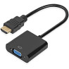 Alextry Adaptateur HDMI vers VGA Adaptateur convertisseur mâle vers Femelle 1080P pour Tablette PC Portable Noir