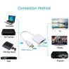 Alextry Adaptateur HDMI vers VGA Adaptateur convertisseur mâle vers Femelle 1080P pour Tablette PC Portable Noir