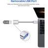 JSAUX Adaptateur USB C vers USB 3.1 [Pack de 2] Câble adaptateur OTG Type C Compatible avec Samsung Galaxy S20 S10 S9 Plus Note 