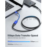 JSAUX Adaptateur USB A vers USB C, Adaptateur de Câble USB C OTG-Bleu