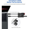 JSAUX Adaptateur USB C vers USB 3.0 [Lot de 2] Câble OTG USB Type C Mâle vers USB A Femelle Compatible avec iPhone 16/15 Pro Max