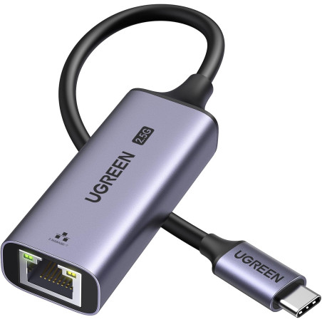 Uvert adaptateur usb c vers rj45 ethernet 2.5 gigabit réseau lan compatible avec iphone 17 pro max air 16 15 macbook air m3 m2 m