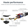 Amazon Basics Câble adaptateur HDMI-A vers DVI (mâle), bidirectionnel 1080p, plaqué or, 1.8 m, pour télévision, noir