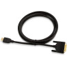 Amazon Basics Câble adaptateur HDMI-A vers DVI (mâle), bidirectionnel 1080p, plaqué or, 1.8 m, pour télévision, noir