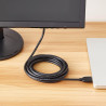 Amazon Basics Câble adaptateur HDMI-A vers DVI, Bidirectionnel 1080P, Plaqué or, 3 m, Noir