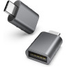Syntech Adaptateur USB C mâle vers USB 3.2 Femelle 2 Pack, Adaptateur Compatible avec iPhone 17 16 Pro Max MacBook Pro/Air iMac 