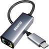 BENFEI Adaptateur USB-C vers Ethernet, USB Type-C (Thunderbolt 3) vers RJ45 LAN Compatible pour MacBook Pro 2019/2018/2017, MacB