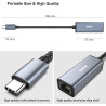 BENFEI Adaptateur USB-C vers Ethernet, USB Type-C (Thunderbolt 3) vers RJ45 LAN Compatible pour MacBook Pro 2019/2018/2017, MacB