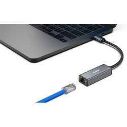BENFEI Adaptateur USB C vers Ethernet, Lot de 2 USB Type-C (Thunderbolt 3) vers RJ45 Ethernet LAN Adaptateur Compatible pour Mac
