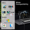 TEFLOTY Adaptateur USB vers Ethernet - USB 3.0 RJ45 Gigabit 1000Mbps, Ethernet LAN Adaptateur Réseau Compatible avec Laptop, Mac