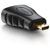 deleyCON MK184 Adaptateur HDMI vers Micro HDMI - Femelle HDMI vers Micro Connecteur HDMI Adaptateur Vidéo 4k Ultra HD (UHD) 1080