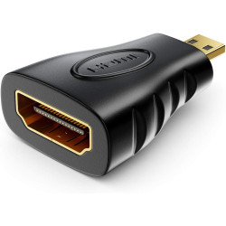 deleyCON MK184 Adaptateur HDMI vers Micro HDMI - Femelle HDMI vers Micro Connecteur HDMI Adaptateur Vidéo 4k Ultra HD (UHD) 1080