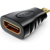 deleyCON MK184 Adaptateur HDMI vers Micro HDMI - Femelle HDMI vers Micro Connecteur HDMI Adaptateur Vidéo 4k Ultra HD (UHD) 1080