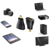 deleyCON MK184 Adaptateur HDMI vers Micro HDMI - Femelle HDMI vers Micro Connecteur HDMI Adaptateur Vidéo 4k Ultra HD (UHD) 1080