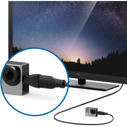 deleyCON MK184 Adaptateur HDMI vers Micro HDMI - Femelle HDMI vers Micro Connecteur HDMI Adaptateur Vidéo 4k Ultra HD (UHD) 1080