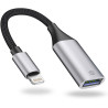 IVSHOWCO Adaptateur Lightning vers USB [certifié Apple MFi] Adaptateur de caméra pour iPhone, iOS OTG Adaptateur de câble Prend 