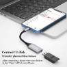 IVSHOWCO Adaptateur Lightning vers USB [certifié Apple MFi] Adaptateur de caméra pour iPhone, iOS OTG Adaptateur de câble Prend 