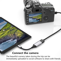 IVSHOWCO Adaptateur Lightning vers USB [certifié Apple MFi] Adaptateur de caméra pour iPhone, iOS OTG Adaptateur de câble Prend 