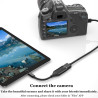 IVSHOWCO Adaptateur de caméra USB pour iPhone, Adaptateur de câble OTG USB Cible pour iPad Prend en Charge la clé USB, Le Lecteu