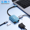 BENFEI Hub USB C vers HDMI VGA, Adaptateur USB C vers USB, Compatible avec MacBook Pro 2021/2020/2019, Surface Book 2, Dell XPS 