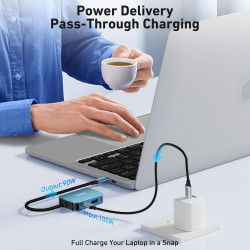 BENFEI Hub USB C vers HDMI VGA, Adaptateur USB C vers USB, Compatible avec MacBook Pro 2021/2020/2019, Surface Book 2, Dell XPS 