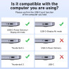 BENFEI Hub USB C vers HDMI VGA, Adaptateur USB C vers USB, Compatible avec MacBook Pro 2021/2020/2019, Surface Book 2, Dell XPS 