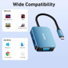 BENFEI Hub USB C vers HDMI VGA, Adaptateur USB C vers USB, Compatible avec MacBook Pro 2021/2020/2019, Surface Book 2, Dell XPS 