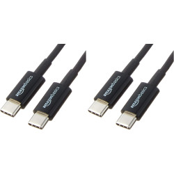 Amazon Basics Câble de Chargement Rapide USB-C vers USB-C 2.0, débit de 480 Mbit/s, certifié USB-If, pour Apple iPhone 16/15, iP