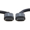 Amazon Basics Câble de Chargement Rapide USB-C vers USB-C 2.0, débit de 480 Mbit/s, certifié USB-If, pour Apple iPhone 16/15, iP