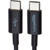 Amazon Basics Câble de Chargement Rapide USB-C vers USB-C 2.0, débit de 480 Mbit/s, certifié USB-If, pour Apple iPhone 16/15, iP