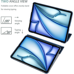 ProCase Coque pour iPad Air 11 Pouces (M3) 2025/(M2) 2024, Air 5ème 2022/4ème 2020 10.9 Pouces, Étui de Protection Anti-Chute, R