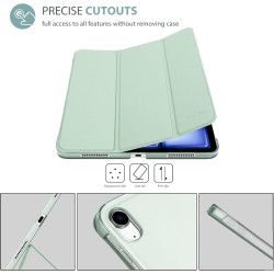 ProCase Coque pour iPad Air 11 Pouces (M3) 2025/(M2) 2024, Air 5ème 2022/4ème 2020 10.9 Pouces, Étui de Protection Anti-Chute, R