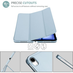 ProCase Coque pour iPad Air 11 Pouces (M3) 2025/(M2) 2024, Air 5ème 2022/4ème 2020 10.9 Pouces, Étui de Protection Anti-Chute, R