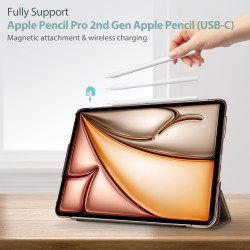 ProCase Coque pour iPad Air 11 Pouces (M3) 2025/(M2) 2024, Air 5ème 2022/4ème 2020 10.9 Pouces, Étui de Protection Anti-Chute, R