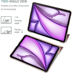 ProCase Coque pour iPad Air 11 Pouces (M3) 2025/(M2) 2024, Air 5ème 2022/4ème 2020 10.9 Pouces, Étui de Protection Anti-Chute, R