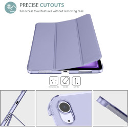 ProCase Coque pour iPad Air 11 Pouces (M3) 2025/(M2) 2024, Air 5ème 2022/4ème 2020 10.9 Pouces, Étui de Protection Anti-Chute, R