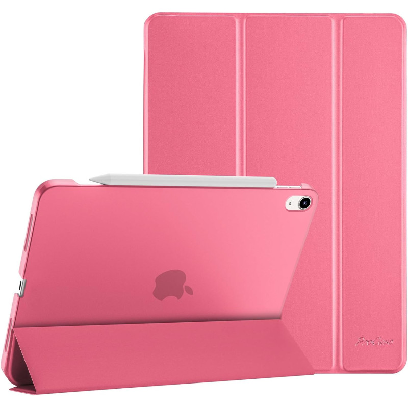 ProCase Coque pour iPad Air 11 Pouces (M3) 2025/(M2) 2024, Air 5ème 2022/4ème 2020 10.9 Pouces, Étui de Protection Anti-Chute, R