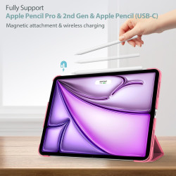 ProCase Coque pour iPad Air 11 Pouces (M3) 2025/(M2) 2024, Air 5ème 2022/4ème 2020 10.9 Pouces, Étui de Protection Anti-Chute, R
