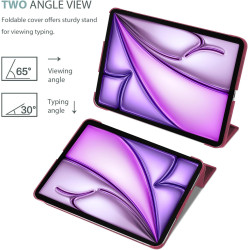 ProCase Coque pour iPad Air 11 Pouces (M3) 2025/(M2) 2024, Air 5ème 2022/4ème 2020 10.9 Pouces, Étui de Protection Anti-Chute, R