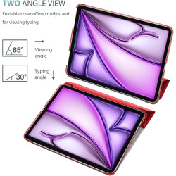 ProCase Coque pour iPad Air 11 Pouces (M3) 2025/(M2) 2024, Air 5ème 2022/4ème 2020 10.9 Pouces, Étui de Protection Anti-Chute, R